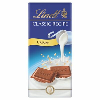 Lindt Classic Recipe mliečna čokoláda s chrumkavými sušienkami 100g