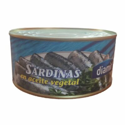 Sardinky v slanečnicovom oleji 900g Diamir