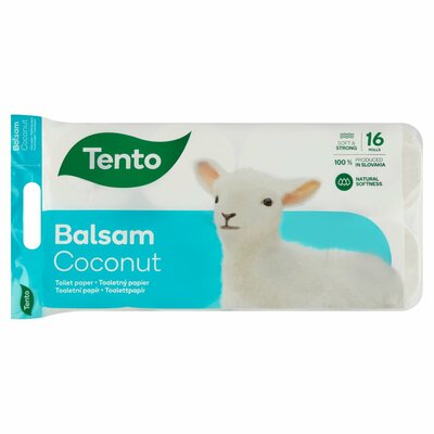 Tento Balsam Coconut toaletný papier 3 vr. 16 ks