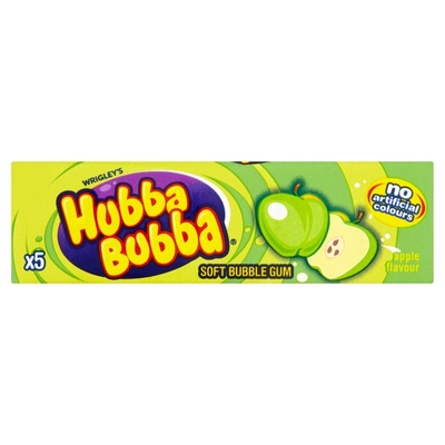 Wrigley&#039;s Hubba Bubba Apple žuvačky 5ks/35g