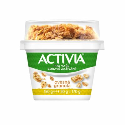 Activia jogurt biely s ovsenou granolou 170g Danone