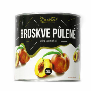 Kompót Broskyne polené 2600g Bassta
