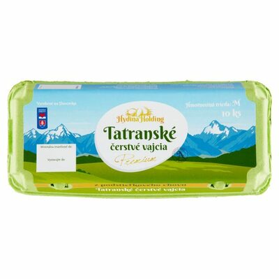 Vajcia podstielkový chov M 10ks Tatranské