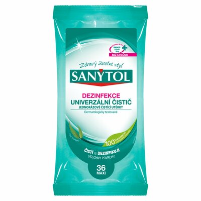 Sanytol Čistiace utierky s vôňou eukalyptu 36 ks