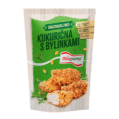 Obaľovacia zmes–kukuričná s bylinkami 220g Mäspoma