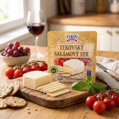 Syr Salámový neúdený blok 200g Tekov