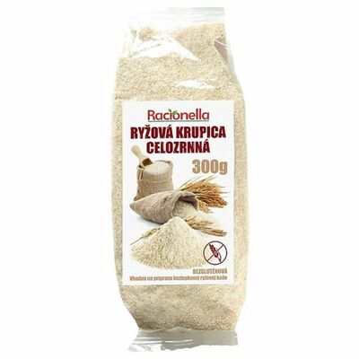 Ryžová krupica celozrnná 300g Racionella