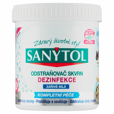 Sanytol Odstraňovač škvŕn Žiarivá biela 450g