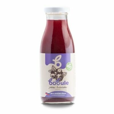Bobule 100% Bio šťava Jabko - čučoriedka 250ml