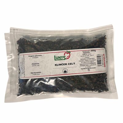 Korenie Klinček celý 200g Lunys