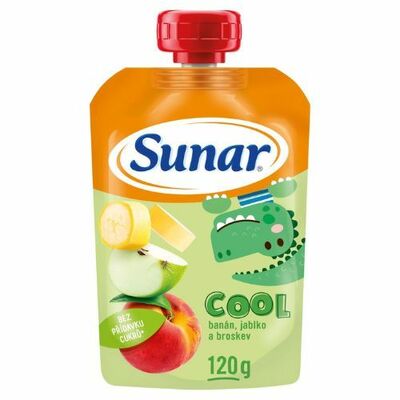 Sunar Cool kapsička Broskyňa, Banán, Jablko 120g