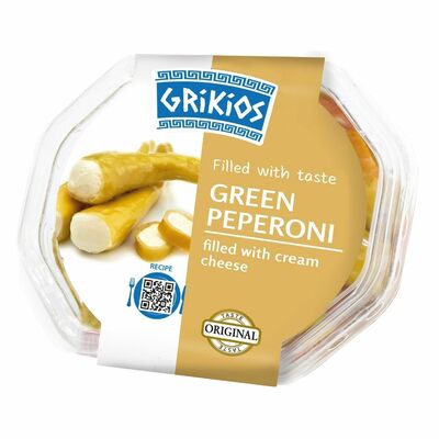 Feferónky zelené so syrom 200g Grikios