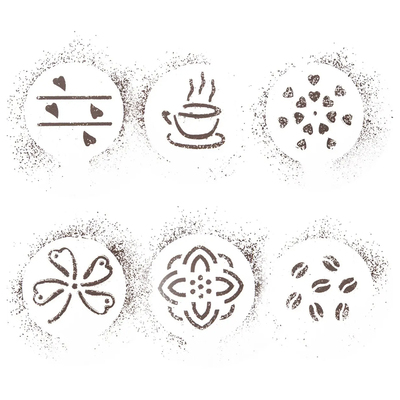 Orion Šablóna zdobiaca na kávu set 6ks