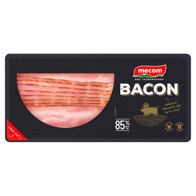 Slanina Bacon bravčový bok 85% nárez 200g Mecom