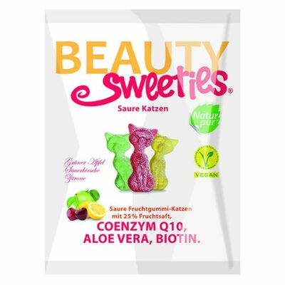 Beauty Sweetie kyslé ovocné želé Mačičky 125g