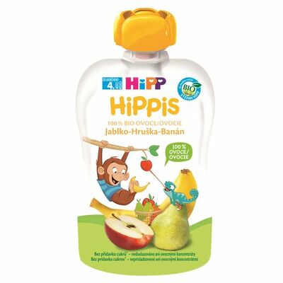 HiPP BIO 100% ovocie Jablko-Hruška-Banán, 100g