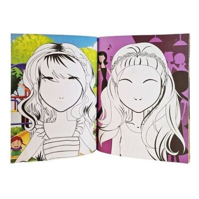 Omaľovánka Doplňovačka dievčatá