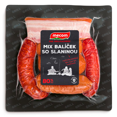 Mix balíček so slaninou 80% VB 750g,Mecom VÝPREDAJ