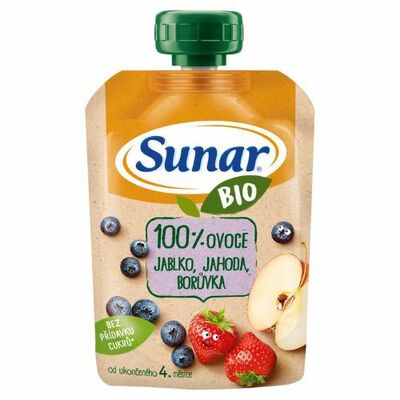Sunar Bio kapsička Jablko,jahoda,čučoriedka 100g