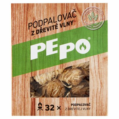 Pe-Po Podpaľovač z drevitej vlny 32ks