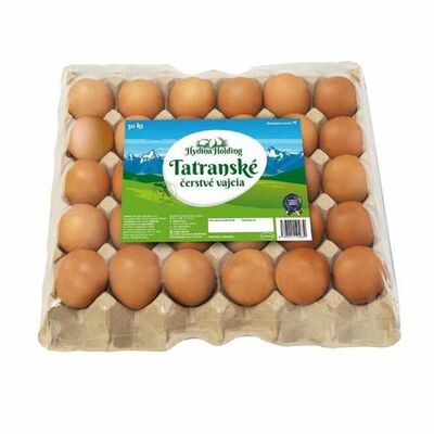 Vajcia klietkový chov M 30ks Tatranské
