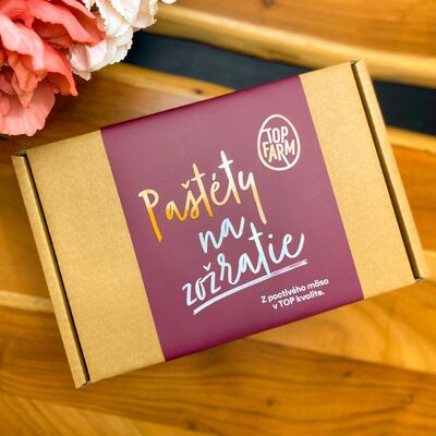 Vianočné darčekové balenie paštét 6x150g Topfarm