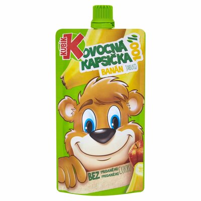 Kubík 100% ovocná kapsička banán, jablko 100 g
