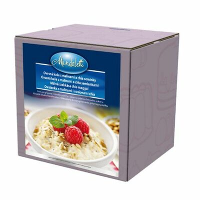 Ovsená kaša maliny a chia semienkami 5x1,25kg Mandoletti