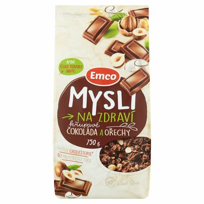 Müsli chrumkavé čokoláda a orechy 750g Emco