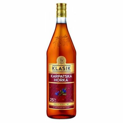 Klasik Karpatská Horká likér 25% 1 l