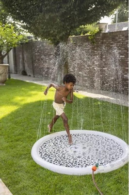 Podložka s rozstrekovačom Leopard béžový 150cm