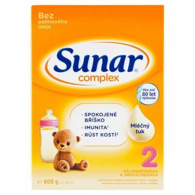 Sunar Complex 2 Mlieko pokračovacie 600g (2x300g)