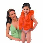 Nafukovacia vesta Deluxe červená 50x47cm