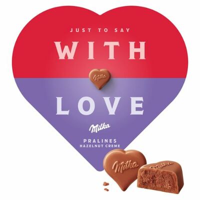 Milka I Love Milka bonboniéra, lieskovoorieš. 44g