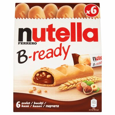 Nutella B-ready plnená oblátka 6 x 22 g (132g)