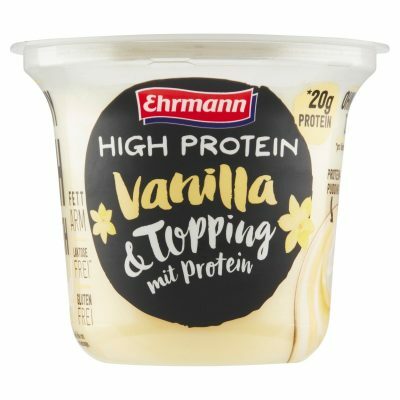 Puding Vanilla &amp; Topping high protein EHRMANN 200g