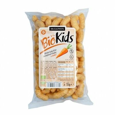 Chrumky pre deti bezglut. s mrkvou BIOKIDS 55g