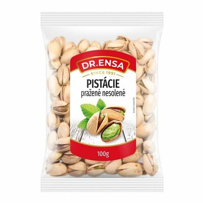 Pistácie pražené nesolené 100g Ensa