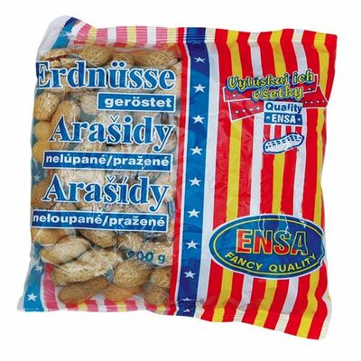 Arašidy nelúpané pražené 200g ENSA