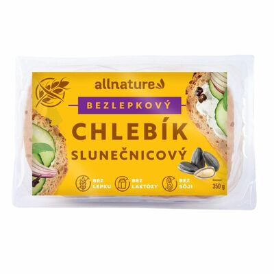 Allnature Chlebík bezlepkový slnečnicový 350g