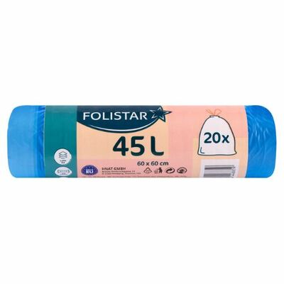 Vrecia na odpad 45l 60x60cm 20ks Folistar