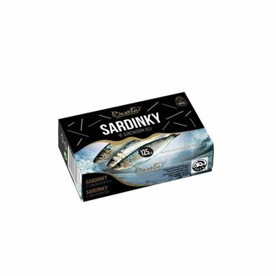 Sardinky v slnečnicovom oleji 125g Bassta