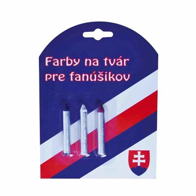Farby na tvár Slovensko 3ks