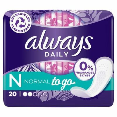 Always Daily Fresh Normal Intímky balené 20ks