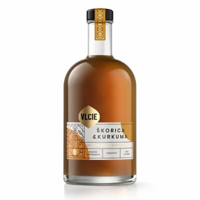 Sirupy do kávy Kurkuma &amp; škorica 500ml Vlčie sirup