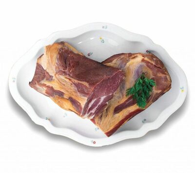 Bravčová krkovička údená domáca cca 500g Knižka VÝPREDAJ