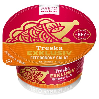 Treska Exklusive feferónový šalát 145g PRETO Žilina VÝPREDAJ