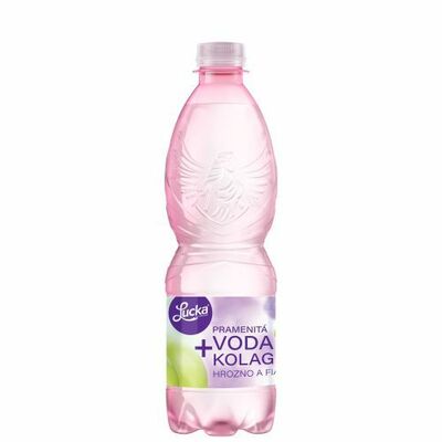 Lucka pramenitá voda kolagén hrozno fialka 0,5l*ZO