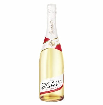 Nealkoholický biely šumivý nápoj Hubert 0,75l
