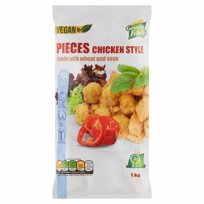 Mr.Vegan Pieces chicken style 1kg Goody Foody